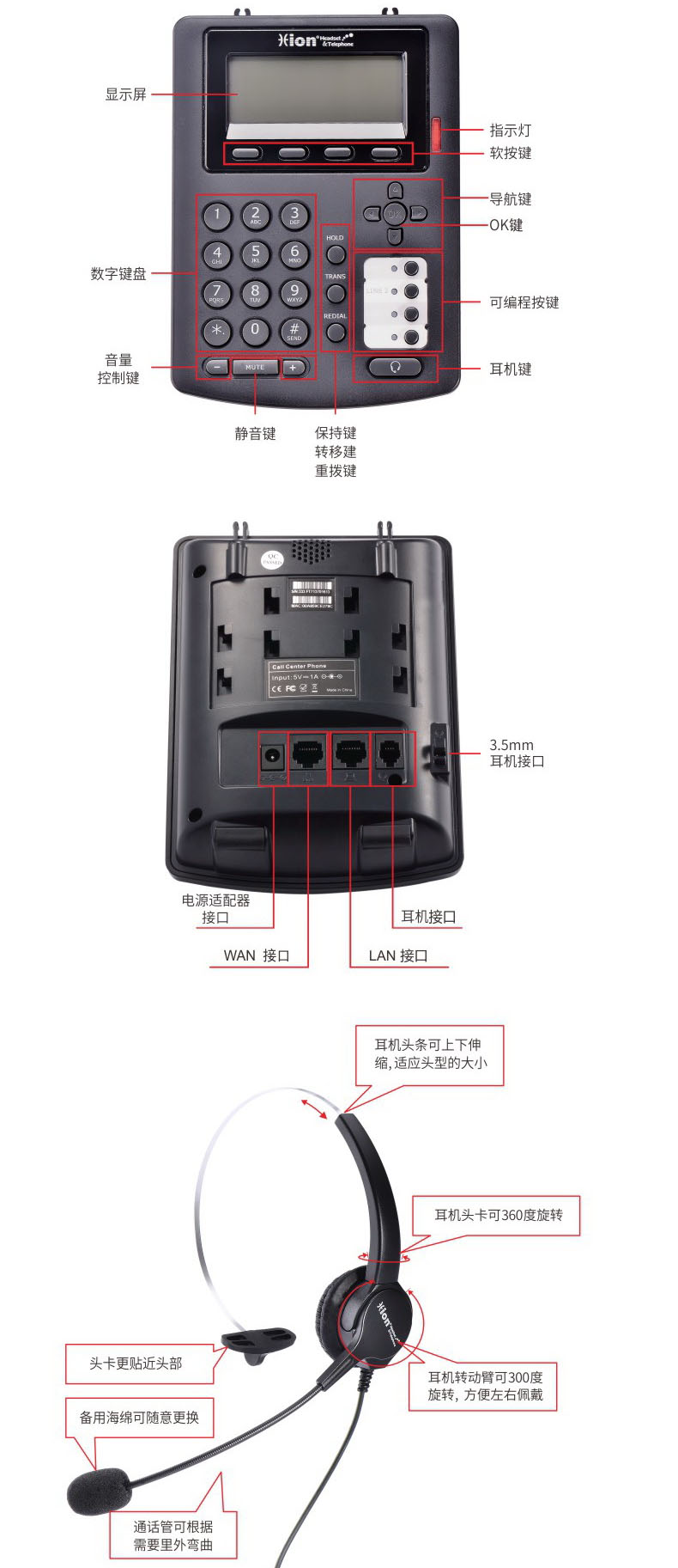 北恩S320P网络ip电话-产品展示