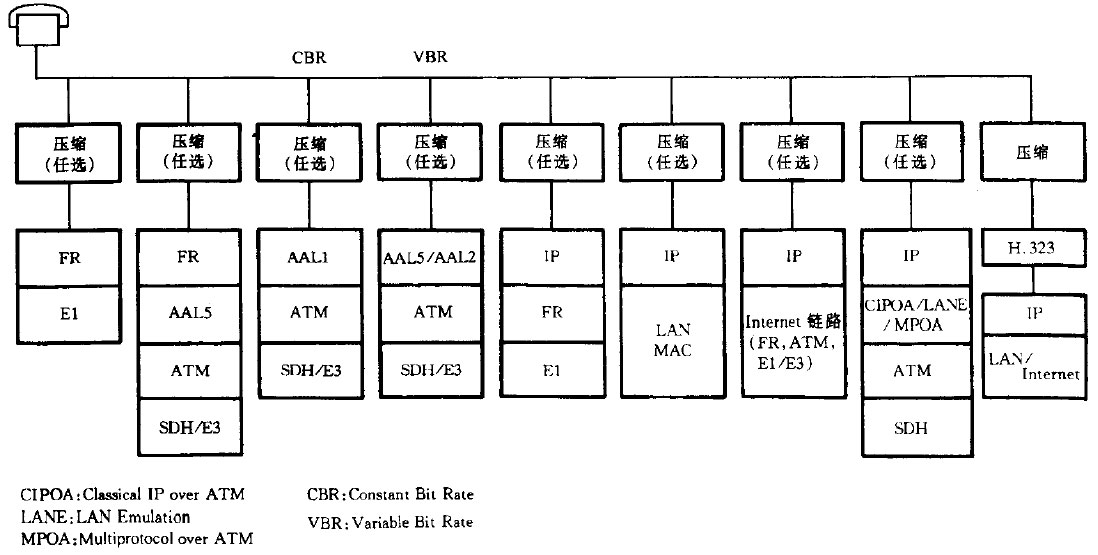 常见的分组话音通信网络