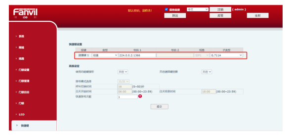 组播发送方配置示意图